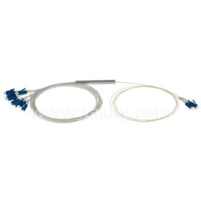 Fiber Optik PLC Ayırıcı 2*N Çelik Tüp SC APC/UPC 0.9mm Veri Merkezi Telekom FTTX için