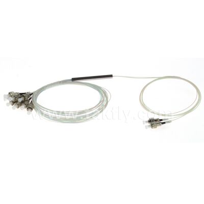 Fiber Optik PLC Ayırıcı 2*N Çelik Tüp SC APC/UPC 0.9mm Veri Merkezi Telekom FTTX için