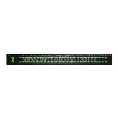 Fiber Optic PLC Splitter Rack Mount Single Mode G657A SC Veri Merkezi Telekom için APC/UPC FTTx