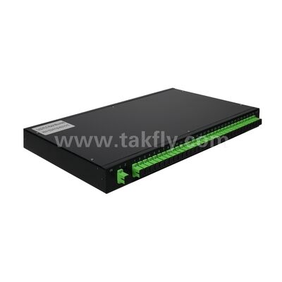 Fiber Optic PLC Splitter Rack Mount Single Mode G657A SC Veri Merkezi Telekom için APC/UPC FTTx