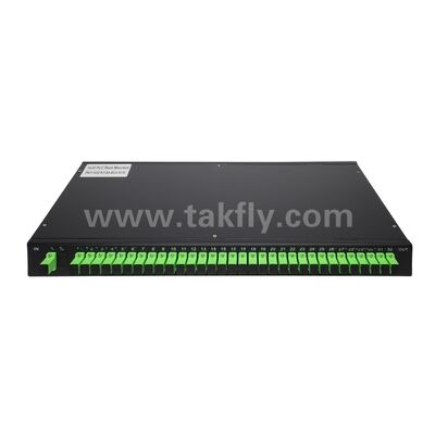 Fiber Optic PLC Splitter Rack Mount Single Mode G657A SC Veri Merkezi Telekom için APC/UPC FTTx