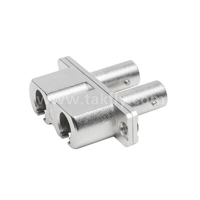 ST-LC Coupler Duplex Metal Hybrid Adaptör Kadın/Kadın Veri Merkezi Telekom FTTX için Fiber Optic