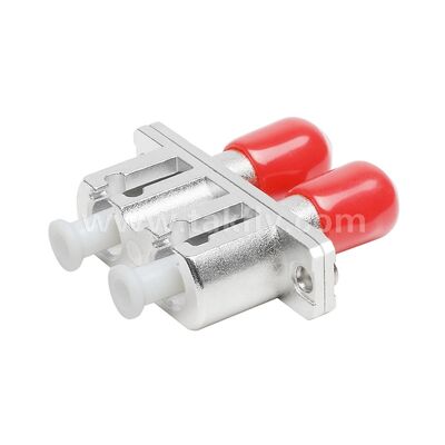 ST-LC Coupler Duplex Metal Hybrid Adaptör Kadın/Kadın Veri Merkezi Telekom FTTX için Fiber Optic