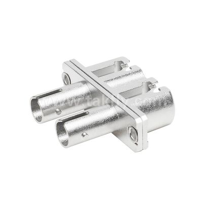 ST-LC Coupler Duplex Metal Hybrid Adaptör Kadın/Kadın Veri Merkezi Telekom FTTX için Fiber Optic