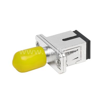 Veri Merkezi Telekomünikasyon FTTX için Fiber Optik Kuplör ST-SC Simplex Metal Hibrit Adaptör Dişi/Dişi