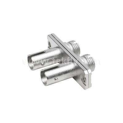 FC-ST Coupler Duplex Metal Hybrid Adaptör Kadın/Kadın Veri Merkezi Telekom FTTX için Fiber Optic