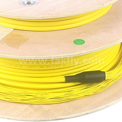 Telekom Veri Merkezi için Önceden Sonlandırılmış Patchcord 48 Çekirdek LC-LC Fiber Optik Koparma Bırakma Kablosu