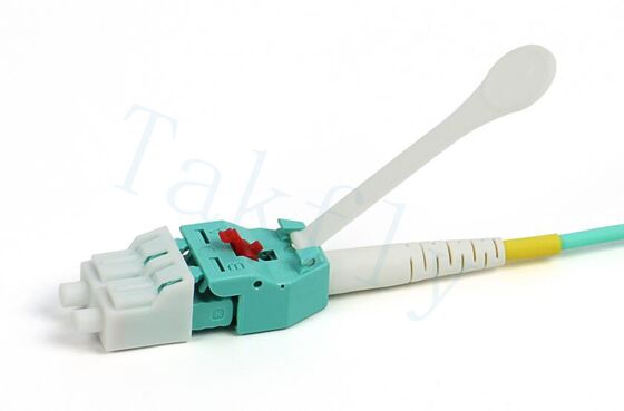 Yüksek yoğunluklu kablolama için alan tasarrufu yapan LC-LC Uniboot Patch Cord