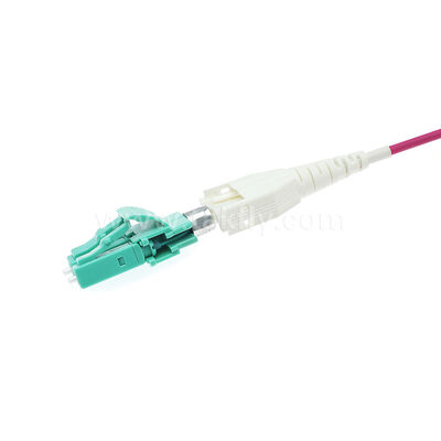 Yüksek yoğunluklu kablolama için alan tasarrufu yapan LC-LC Uniboot Patch Cord