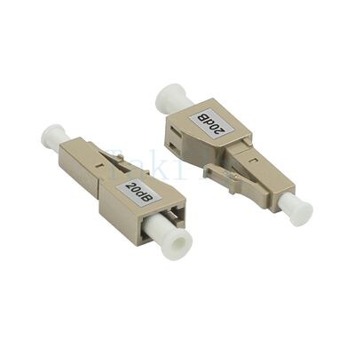 LC Erkeğe Kadına Fiber Optic Attenuator ️ Tek Mod / Multimod için Inline Sabit Tipi