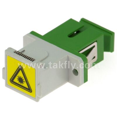 SC Zirconia Sleeve Fiber Optic Adaptörü Duplex Seçeneği ve Flangeless Yapısı ile