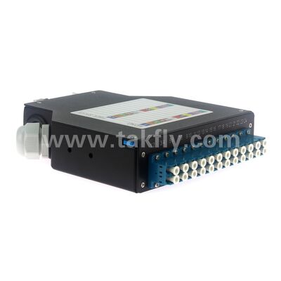 1U Ön Erişim Rackmount ODF 2 Splice Tepsisi ve 12-48 çekirdek Kapasitesi ile