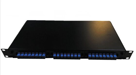 1U Ön Erişim Rackmount ODF 2 Splice Tepsisi ve 12-48 çekirdek Kapasitesi ile