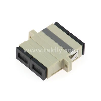 SC Fiber Optic Adapter ️ Zirkonya Kol, Flangeless veya Duplex-Flanged, SM/MM için, -40 ~ 85 °C İşlem