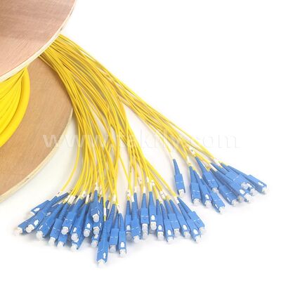Telekom Veri Merkezi için önceden sonlandırılmış Patchcord 48Cores SC-SC Fiber Optic Breakout Drop Kablosu