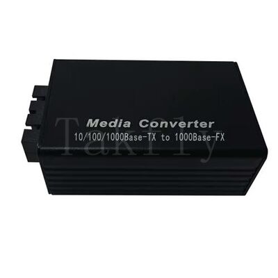 Mini 100M Hızlı Ethernet Medya Dönüştürücüsü, 10/100Base-TX'den 100Base-FX'e, Alüminyum Kontu, 100km'ye kadar uzat