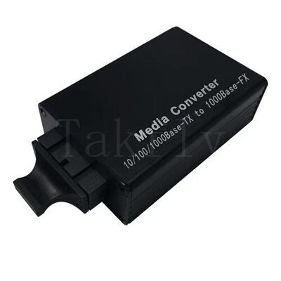 Mini 100M Hızlı Ethernet Medya Dönüştürücüsü, 10/100Base-TX'den 100Base-FX'e, Alüminyum Kontu, 100km'ye kadar uzat