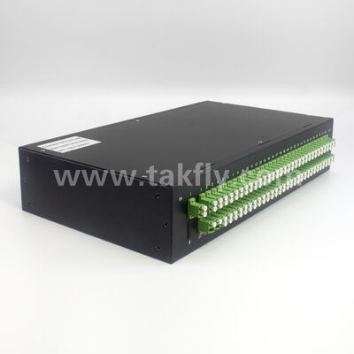 1×128 Yüksek Port Sayımı PLC Splitter Rack Mount Patch Panel Ultra Yüksek yoğunluklu FTTX Dağıtım