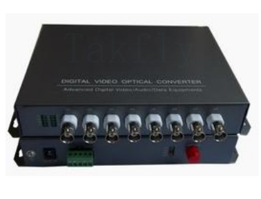 8 Kanallı Dijital Video Optik Dönüştürücü – Tek Fiber Üzerinden RS485 Verileriyle Uygun Maliyetli, Uzun Mesafeli, Sıkıştırılmamış Video