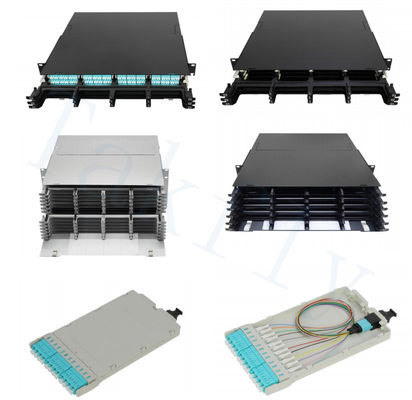 1U / 2U / 4U Yüksek Nitelikli MPO Kaseti Patch Panel ️ Raklı, kolay takılabilir MPO'dan LC Kaseti Modülleri, Veri Merkezi ve SAN / LAN Uygulamaları için Önceden Yüklü LC Adaptörleri