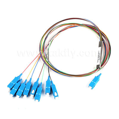 PLC Optical Splitter 1×2'den 2×64'e kadar, G.657A1/G.652D uyumlu