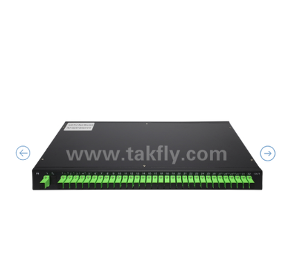 1U Raf Montajlı PLC Optik Ayırıcı – 19" Panel, Tek modlu G657A1, SC/APC, Optik Sinyal Dağıtımı için