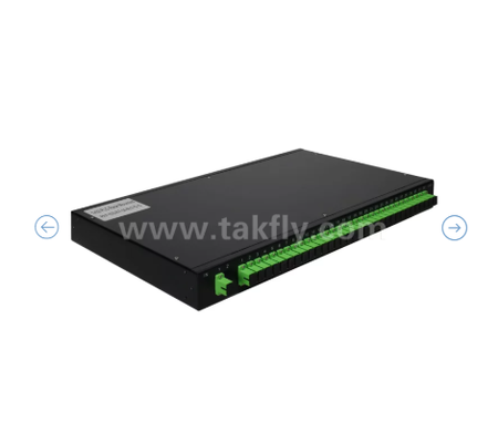 1U Raf Montajlı PLC Optik Ayırıcı – 19" Panel, Tek modlu G657A1, SC/APC, Optik Sinyal Dağıtımı için