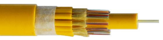 Mini Optik Kablolar 2 ila 144 çekirdek, küçük çaplı, metal olmayan, LSZH/PVC tabaka