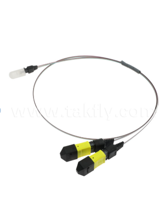 MTP-16CH-FA Fiber Dizi Düzeneği - Yüksek Hızlı Optik Alıcı-Vericiler ve CPO/Veri Merkezi Uygulamaları için 16 Kanallı V-Groove Fiber Dizisine MTP Konektörü, Düşük Ekleme Kaybı