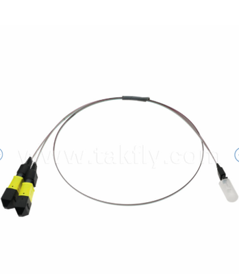 MTP-16CH-FA Fiber Dizi Düzeneği - Yüksek Hızlı Optik Alıcı-Vericiler ve CPO/Veri Merkezi Uygulamaları için 16 Kanallı V-Groove Fiber Dizisine MTP Konektörü, Düşük Ekleme Kaybı