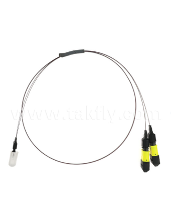 MTP-16CH-FA Fiber Dizi Düzeneği - Yüksek Hızlı Optik Alıcı-Vericiler ve CPO/Veri Merkezi Uygulamaları için 16 Kanallı V-Groove Fiber Dizisine MTP Konektörü, Düşük Ekleme Kaybı