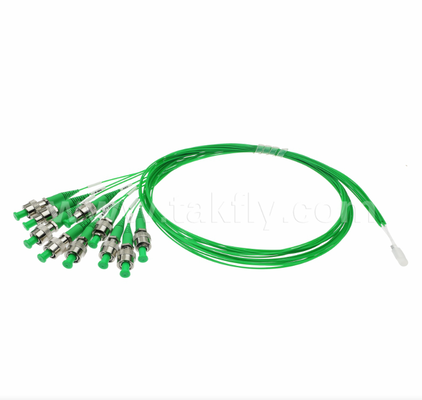 10× FC/APC Bağlantıları ile 10 Kanallı Fiber Array, FA 10CH to FC/APC×10CH Breakout Assembly, Yüksek Hassasiyetli V-Groove, Düşük Geri Yansıtıcılık (≥60dB),Çok Kanallı Optik Test ve Silikon Fotonik için