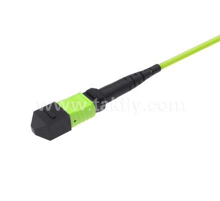 MPO/MTP'den LC Uniboot Breakout Patch Cord'e OM5 Multimode, 1×24, Yüksek yoğunluklu Veri Merkezi ve 40G/100G/400G Uygulamaları için Uzay tasarrufu yapan Uniboot LC Bağlantıları