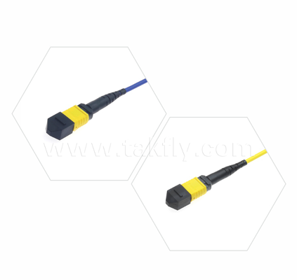 Zırhlı MPO / MTP Patch Cord FTTA / Endüstriyel / Madencilik için kemirgen hasarını ve ezilmesini önleyen sağlam metal kılıf