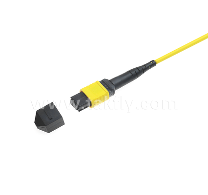 Zırhlı MPO / MTP Patch Cord FTTA / Endüstriyel / Madencilik için kemirgen hasarını ve ezilmesini önleyen sağlam metal kılıf