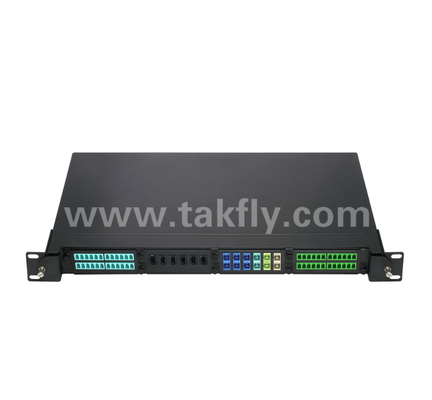 1U 19" MPO/MTP Yüksek yoğunluklu yama paneli 4 kaset yuvası, raf montajı