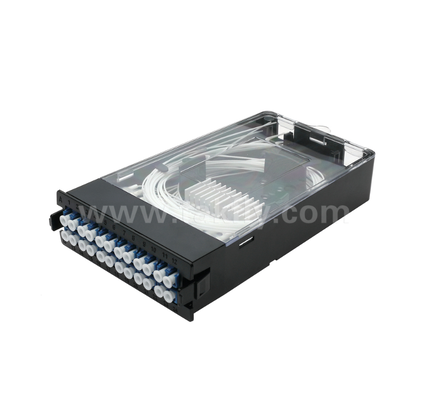 Önceden sonlandırılmış kaset modülü TK-HRM-04, 12C/24C, çift mod: LC Pigtail Fusion veya MPO-LC Kaset Yönetimi, Veri Merkezi Kablolama için Plug-and-Play