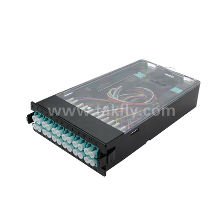 Önceden sonlandırılmış kaset modülü TK-HRM-04, 12C/24C, çift mod: LC Pigtail Fusion veya MPO-LC Kaset Yönetimi, Veri Merkezi Kablolama için Plug-and-Play
