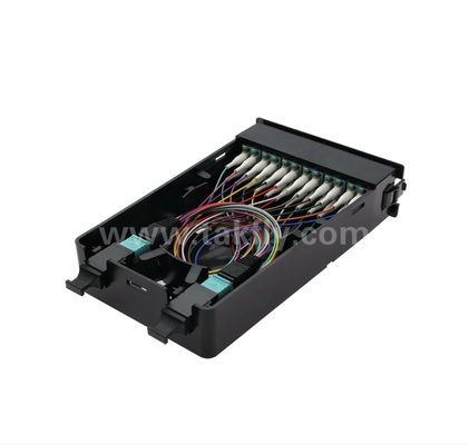 Önceden sonlandırılmış kaset modülü TK-HRM-04, 12C/24C, çift mod: LC Pigtail Fusion veya MPO-LC Kaset Yönetimi, Veri Merkezi Kablolama için Plug-and-Play