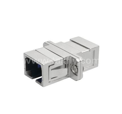 SC Simplex Metal Fiber Adaptör – Fiber Optik Kablo-Kablo ve Kablo-Ekipman Bağlantıları için Dayanıklı Metal Muhafaza, Düşük Ekleme Kaybı, Yüksek ve Düşük Sıcaklıklara Dayanıklı