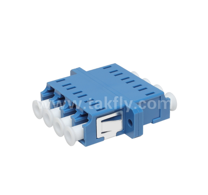 LC Quad Fiber Adaptörü ️ 4× LC Duplex, Uzay tasarrufu tasarımı, Kablodan Kableye ve Kablodan Ekipmana Bağlantı için
