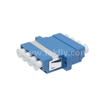 LC Quad Fiber Adaptörü ️ 4× LC Duplex, Uzay tasarrufu tasarımı, Kablodan Kableye ve Kablodan Ekipmana Bağlantı için