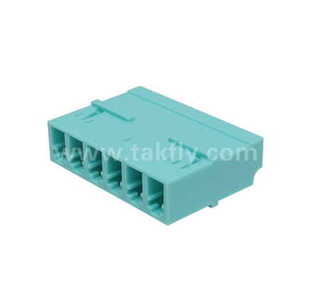 LC 6 Yollu Adaptör – 6'sı 1 arada LC Dubleks, Yüksek Yoğunluklu Fiber Adaptör, Veri Merkezi ve FTTx Yüksek Yoğunluklu Yama için Düşük Ekleme Kaybı