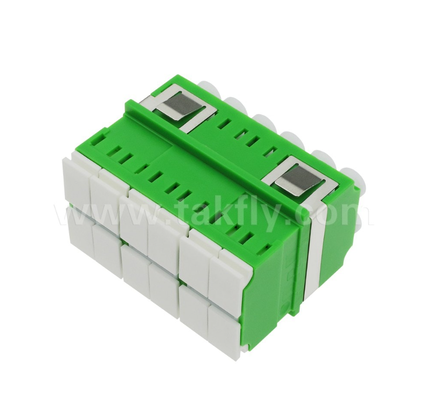 12-Port Yüksek yoğunluklu LC-LC Adaptörü 12 çekirdekli, çok kanallı veri aktarımı, düşük ekleme kaybı, Veri Merkezi ve Yüksek Hızlı Fiber Ağları için