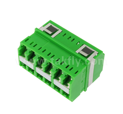 12-Port Yüksek yoğunluklu LC-LC Adaptörü 12 çekirdekli, çok kanallı veri aktarımı, düşük ekleme kaybı, Veri Merkezi ve Yüksek Hızlı Fiber Ağları için