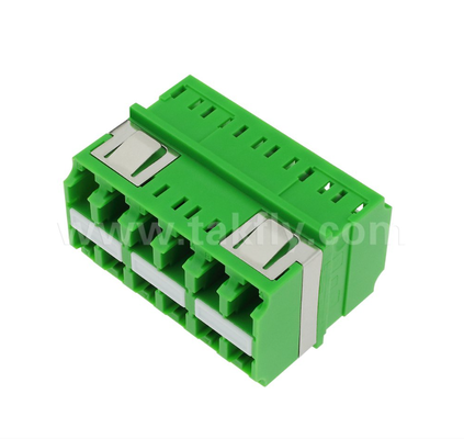 12-Port Yüksek yoğunluklu LC-LC Adaptörü 12 çekirdekli, çok kanallı veri aktarımı, düşük ekleme kaybı, Veri Merkezi ve Yüksek Hızlı Fiber Ağları için