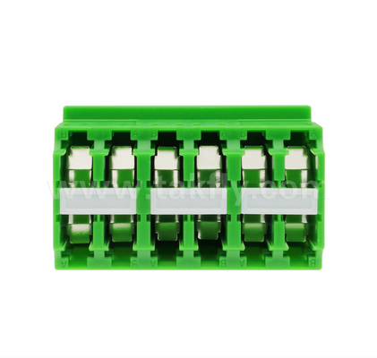 12-Port Yüksek yoğunluklu LC-LC Adaptörü 12 çekirdekli, çok kanallı veri aktarımı, düşük ekleme kaybı, Veri Merkezi ve Yüksek Hızlı Fiber Ağları için