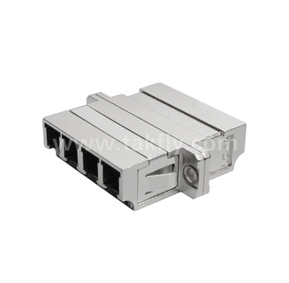 LC Quad Metal Adaptörü ¢ Yüksek yoğunluklu 4 portlu LC arayüzü, sağlam, düşük kayıp, yüksek ve düşük sıcaklığa dayanıklı