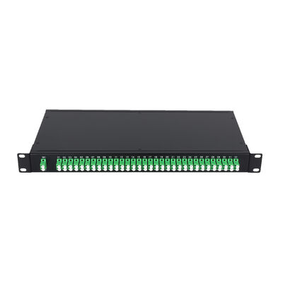 FTTx Veri Merkezi için OEM 1U 19 Inç 2x64 Raf Montajlı LC Fiber Optik PLC Ayırıcı