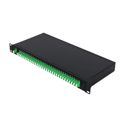 FTTx Veri Merkezi için OEM 1U 19 Inç 2x64 Raf Montajlı LC Fiber Optik PLC Ayırıcı